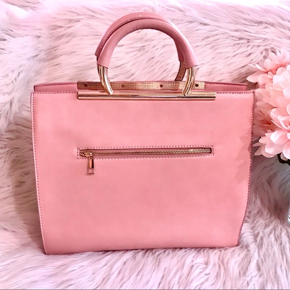 Eight by Under One Sky Pink Floral Handbag - Picture 4 of 9